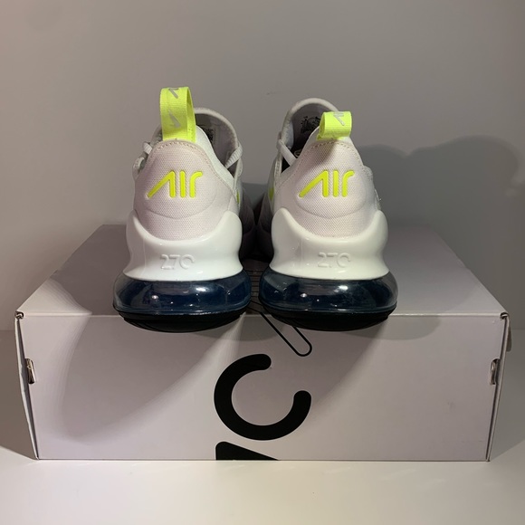 ⚡️[NEW] NIKE AIR MAX 270 ESSENTIAL WHITE VOLT WOLF GREY MEN’S SIZE 8 SNEAKERS⚡️ - Picture 8 of 11